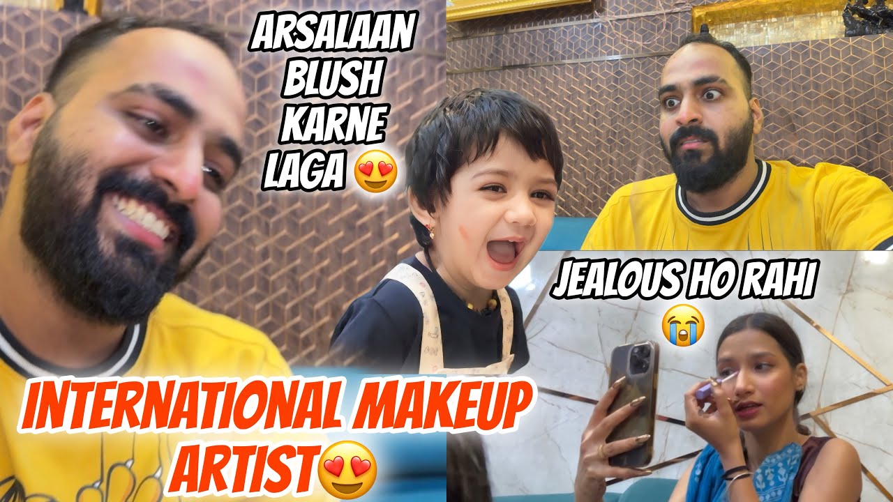 Arsalaan Ne International Makeup Artist Se Makeup Karaya😍 | Aarti Hui Jealous 😱 | AtrangiArsalaan❤️