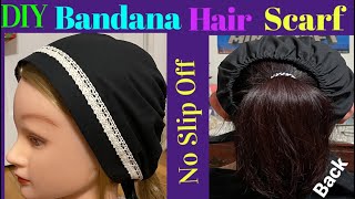 How To Make Stylish Headscarf & Bandana/How Do I Stop My Head Scarf From Slipping/Trending Bandana