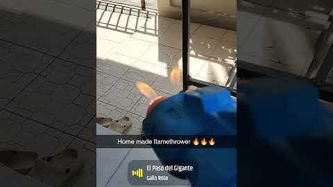 How to make a homemade flamethrower using arm spray 💀💀💀 #h1t1 #cozyfire