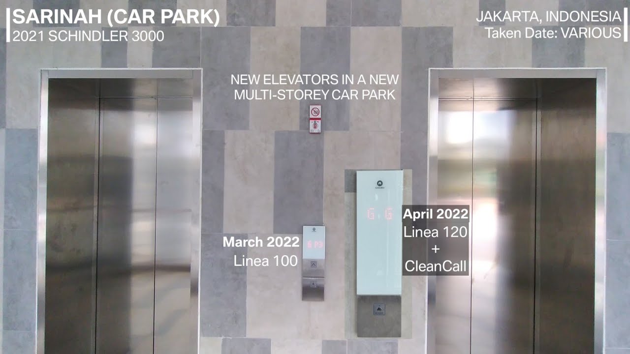 Schindler 3000 Elevators with Linea 100 and 120 at Sarinah Multistorey