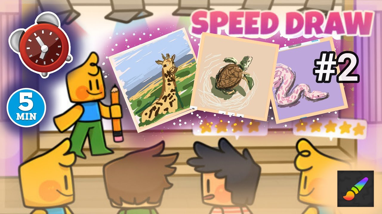 Speed Draw Roblox - Speed Draw Competition 🥇 ( 5 min ) Complitation #roblox # ...