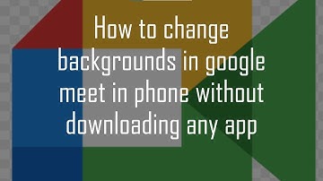 How to change background in Google meet in phone without any app