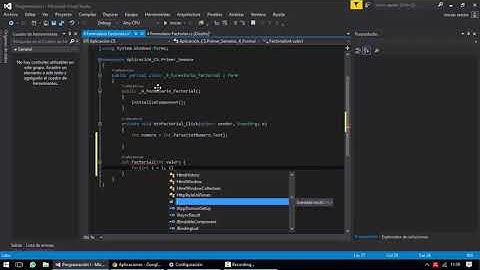 Factorial de un número en C#