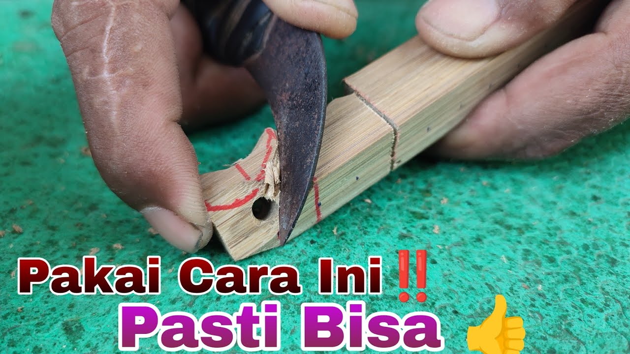 Padahal mudah‼️ Tapi banyak yang belom Paham membuat Kaki Sangkar ll make cage legs from bamboo