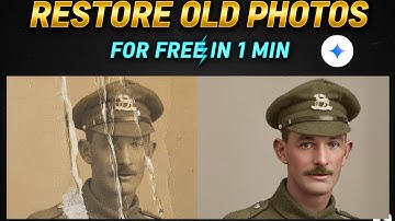 How to  Restore Old Photos with Gemini AI NANO BANANA for FREE !