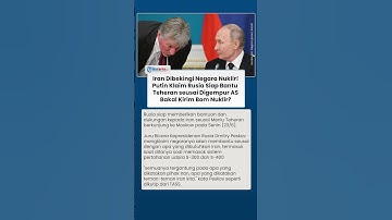 Putin Turun Gunung, Rusia Siap Bantu Iran seusai 3 Situs Nuklir Dibom AS, Bakal Kirim Bom Nuklir?