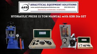 Hydraulic Press 15 Ton Manual | Standard Press | Laboratory Pellet Press | AES