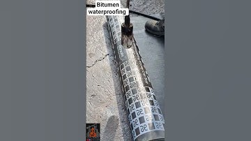 How to install bitumen waterproofing membrane? #construction #building #rcc #waterproofing #shorts