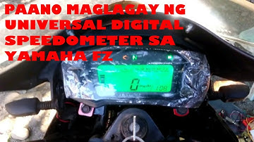 PAANO MAGLAGAY NG UNIVERSAL DIGITAL SPEEDOMETER SA YAMAHA FZ I Do-It-Yourself Vise MotoVlog