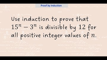 Proof by Induction / Prove that 15^𝑛−3^𝑛 is divisible by 12