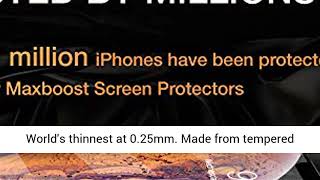 Maxboost Screen Protector for Apple iPhone X and Xs