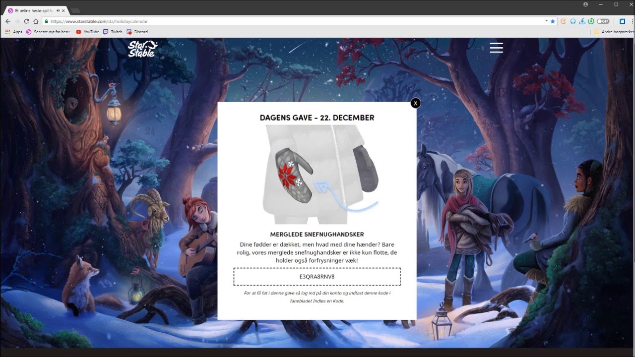 star Stable julekalender  22  December  2019