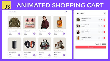Make a Animated Shopping Cart Using HTML CSS And JavaScript