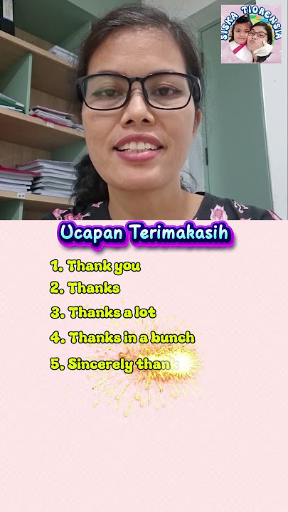 UCAPAN TERIMAKASIH DALAM BAHASA INGGRIS #english #bahasainggris #thankyou