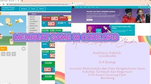 MEMBUAT GAME SEDERHANA DI CODE.ORG