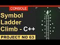 Symbols Ladder Climb Game in C++ | Fun Console Climbing Project with Source Code