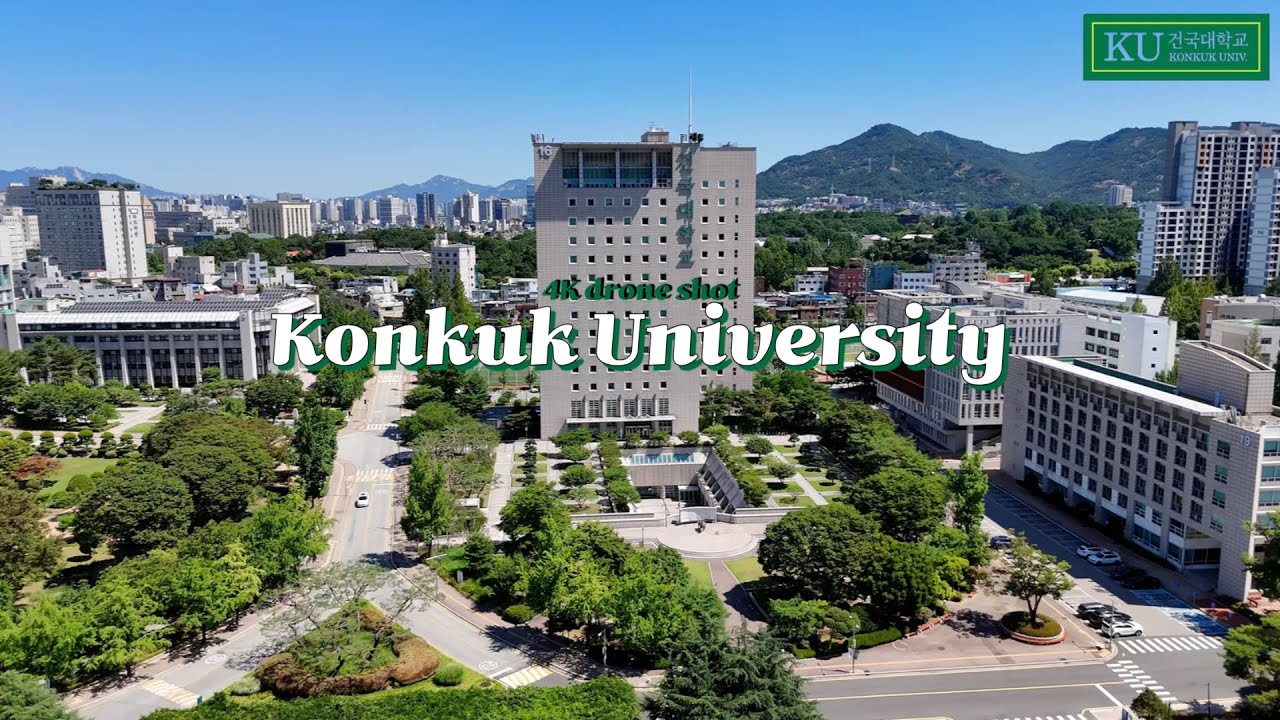[4k 드론 영상] 건국대학교