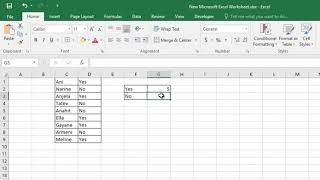 Counting Non-Numeric Things In Excel