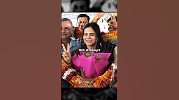 She Secured Air 1 in Her 5th Attempt 🤯 | Upsc topper #iitstatus #motivation #upsc #upscmotivation