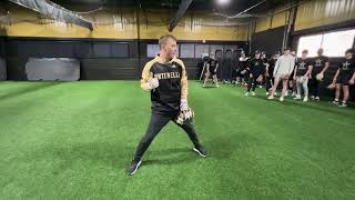 Softball Infield Footwork Competition [Softball Infield Tips]