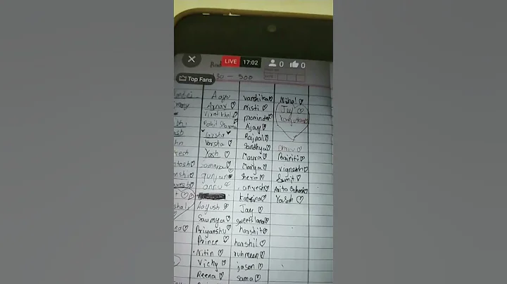 WRITING MY SUBSCRIBER NAME EVERYONE COME TO LIVE STREAM #livestream #name #shorts