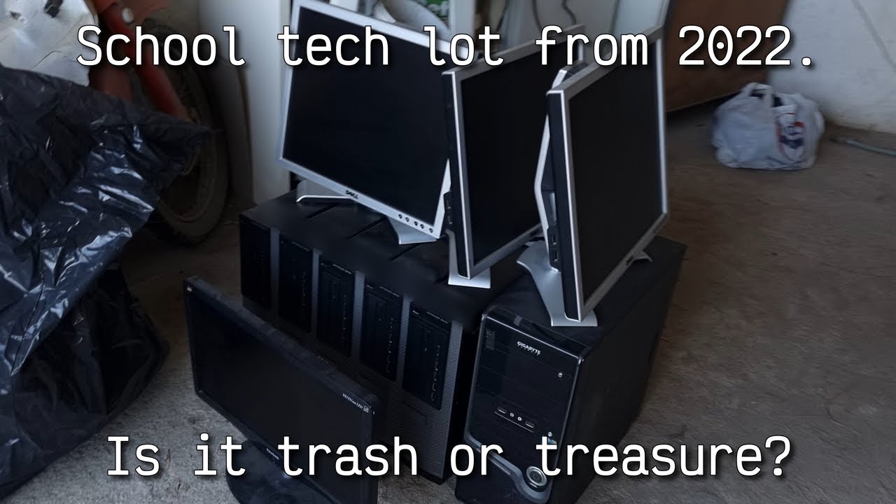 Testing out and repairing old School Computers.