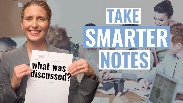 Simple Way to Take Meeting Notes at Work. Take Smarter Notes!
