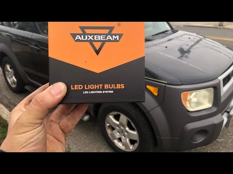 03 Honda Element Build P2:  LET THERE BE LIGHT AUXBEAM F-16 LED Headlights Install HOW TO & REVIEW