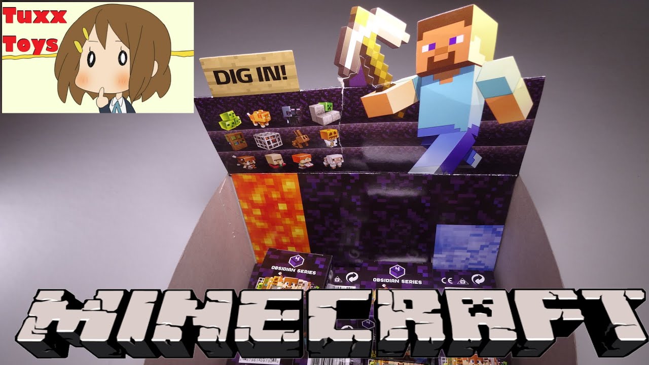 Minecraft Obsidian Blind Boxes - COMPLETE SET + 1600 Subscriber giveaway!