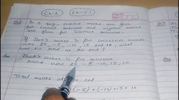 Q 2, Ex 1.1 -  integers - Chapter 1  - maths class 7th - NCERT