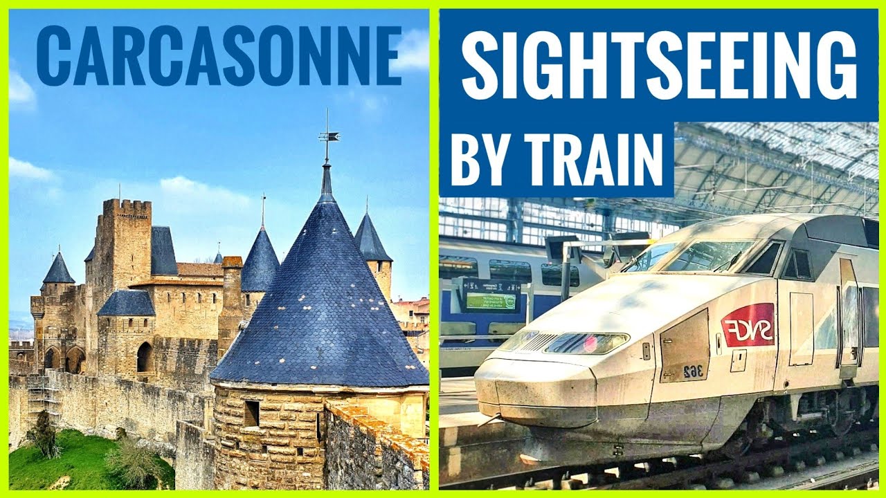 Carcassonne Castle & How to get visit by train 🇨🇵 France Sightseeing (POV traveling)