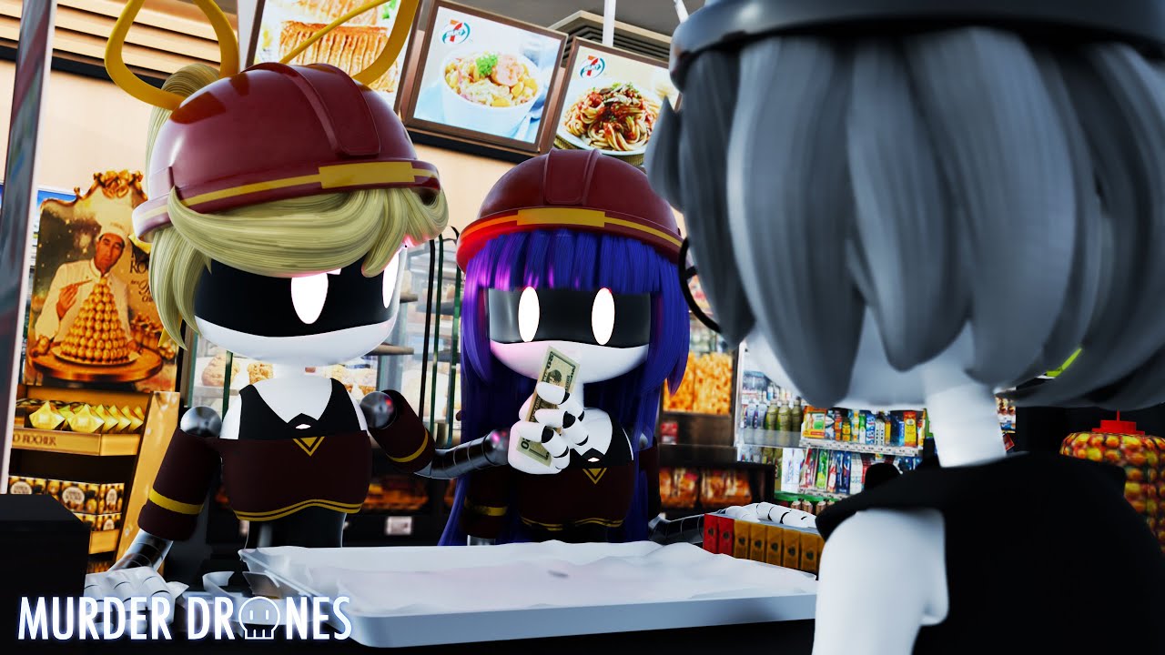 Murder Drones Animation: V works at the 7 Eleven Store