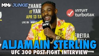 Aljamain Sterling Wants Brian Ortega After Successful Featherweight Debut | UFC 300