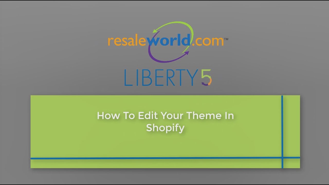 How To Edit Your Theme on Shopify - YouTube