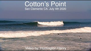 Cotton's Point  611’ wave faces July 4th 2020 surfing