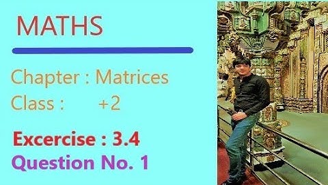 NCERT MATHS CLASS 12 (+2) MATRICES EXERCISE 3.4 Question No. 1 Inverse by Elementary transformations