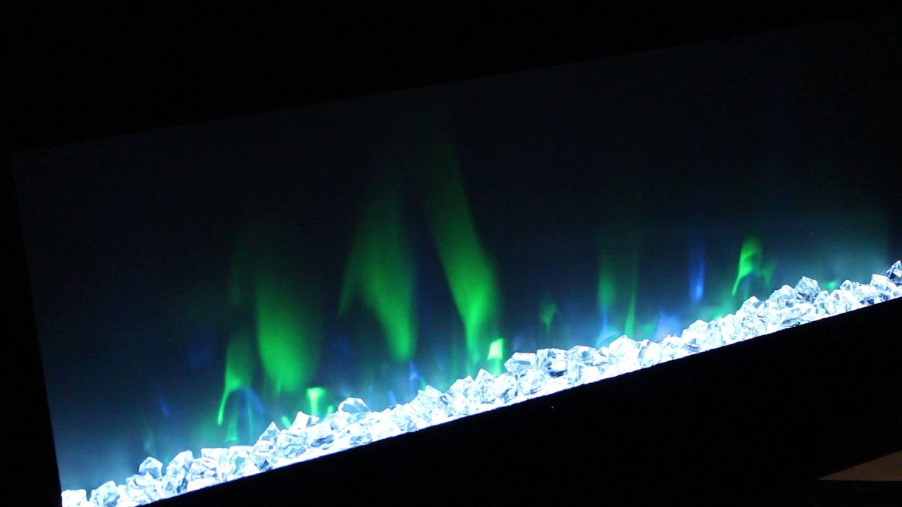 Amberglo Wall Hanging Electric Fire With Led Light Effect Youtube