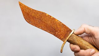 Rusty Old Survival Knife Restoration