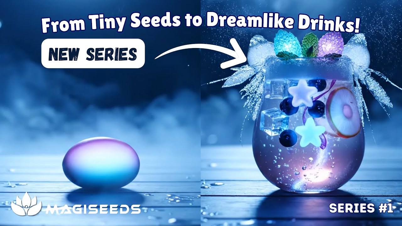 AI Timelapse: 10 Magical Seeds That Turn Into Enchanting Drinks | Satisfying ASMR | Drink Seeds #1