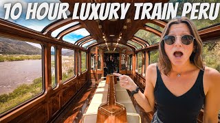 We Paid $0 for this 10 Hour Luxury Train (Peru Rail Lake Titicaca Train)