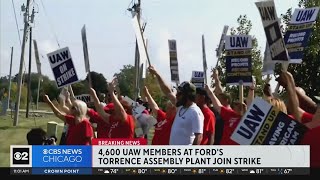 4600 Uaw Members At Fords Chicago Assembly Plant Join Strike