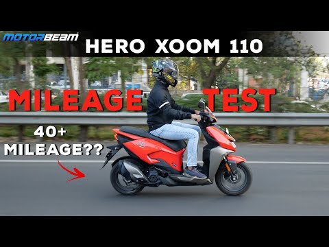 Hero Xoom 110 - Mileage Test कितना देता है? | MotorBeam हिंदी