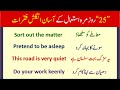 25 english sentences for daily use with urdu translation for beginners  speaking practice with saba