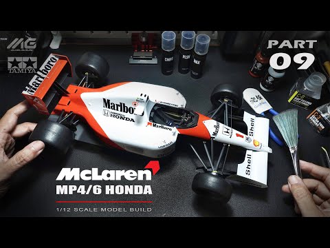 Part 9] Ayrton Senna's McLaren MP4/6 | Tamiya | 1/12 | Scale Model