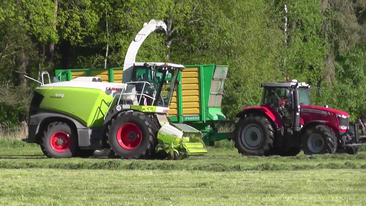 Grassilage 2018 mit Claas Jaguar 970