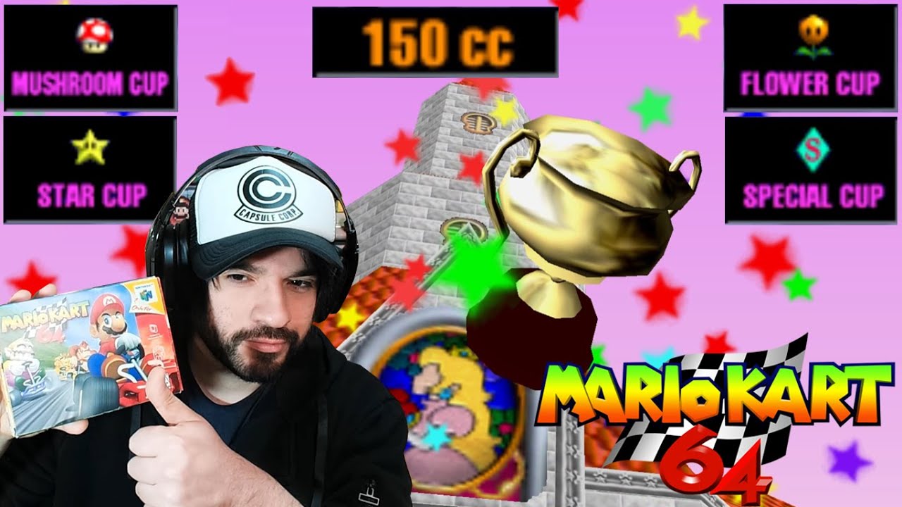 TODAS las COPAS DE ORO en 150CC (Fue Horrible) de MARIO KART 64 - ZetaSSJ