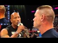 The Rock and John Cena are eager for their clash at WrestleMania 29: Raw, March 4, 2013