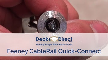 CableRail Quick-Connect®SS Fittings by Feeney