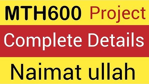 MTH600 Project detail