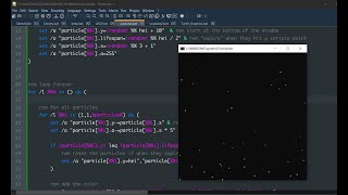 Basic Particle system in pure Batch Script